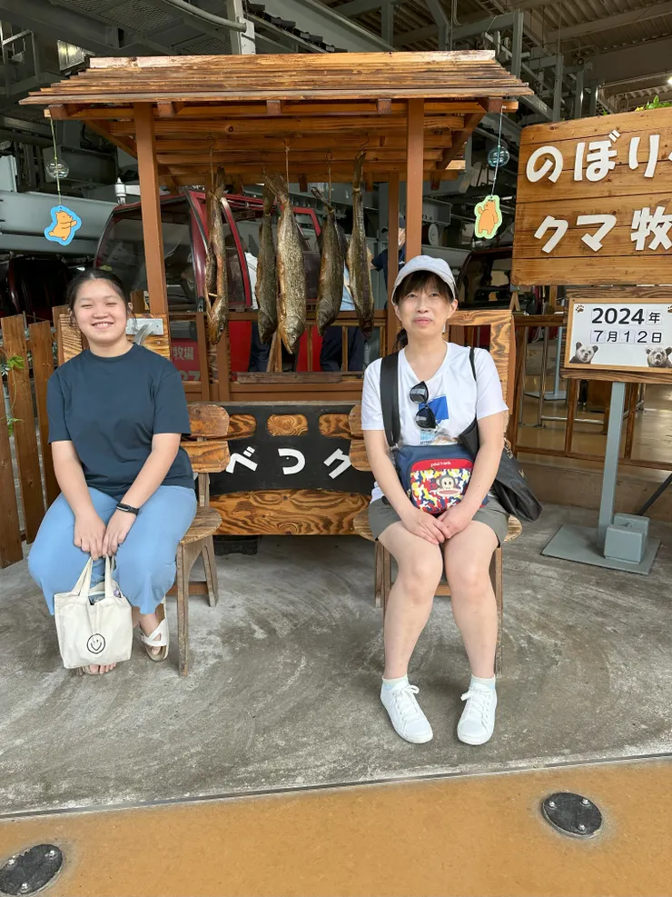 給魚坐的車廂，晾魚乾用的，真有趣。