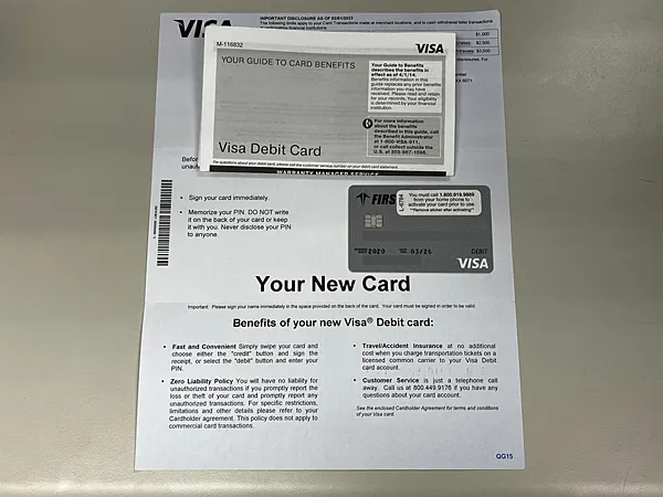 2023更新 卡片到期，FIRSTRADE寄出卡片，Visa Debit Card