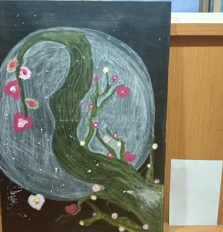 畫畫和人生一樣，沒有標準答案，只有不同的調色