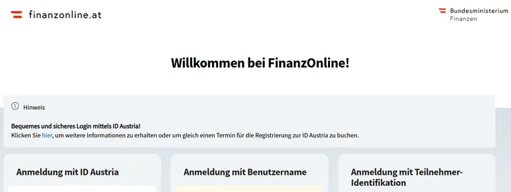 Finanzamt官網