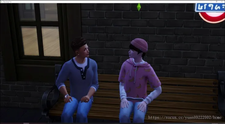 一醒來就跟帥哥打招呼。