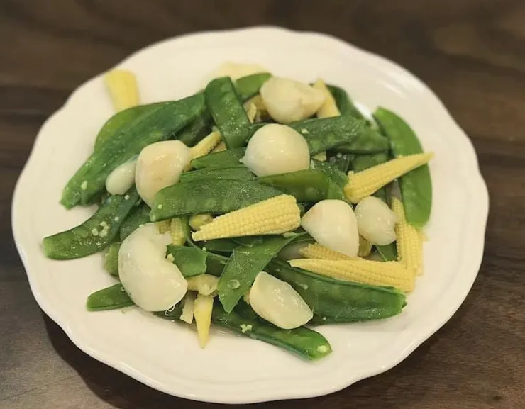 百合玉蜀黍炒荷蘭豆