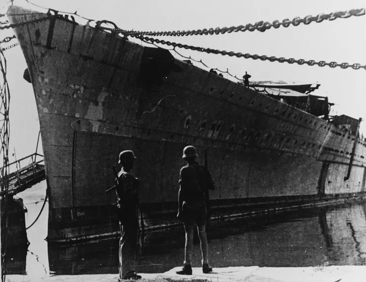 1943年，帝國號被德國控制