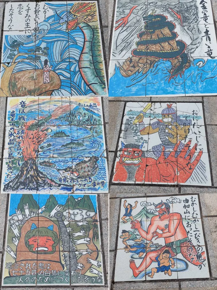 地磚上的日本傳說故事