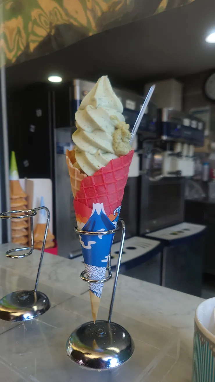 山葵冰淇淋，一定愛配哇沙米（Photo By Zora Wang）