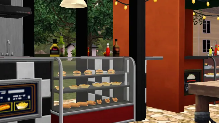 玻璃展示櫃畫得很像真和漂亮。