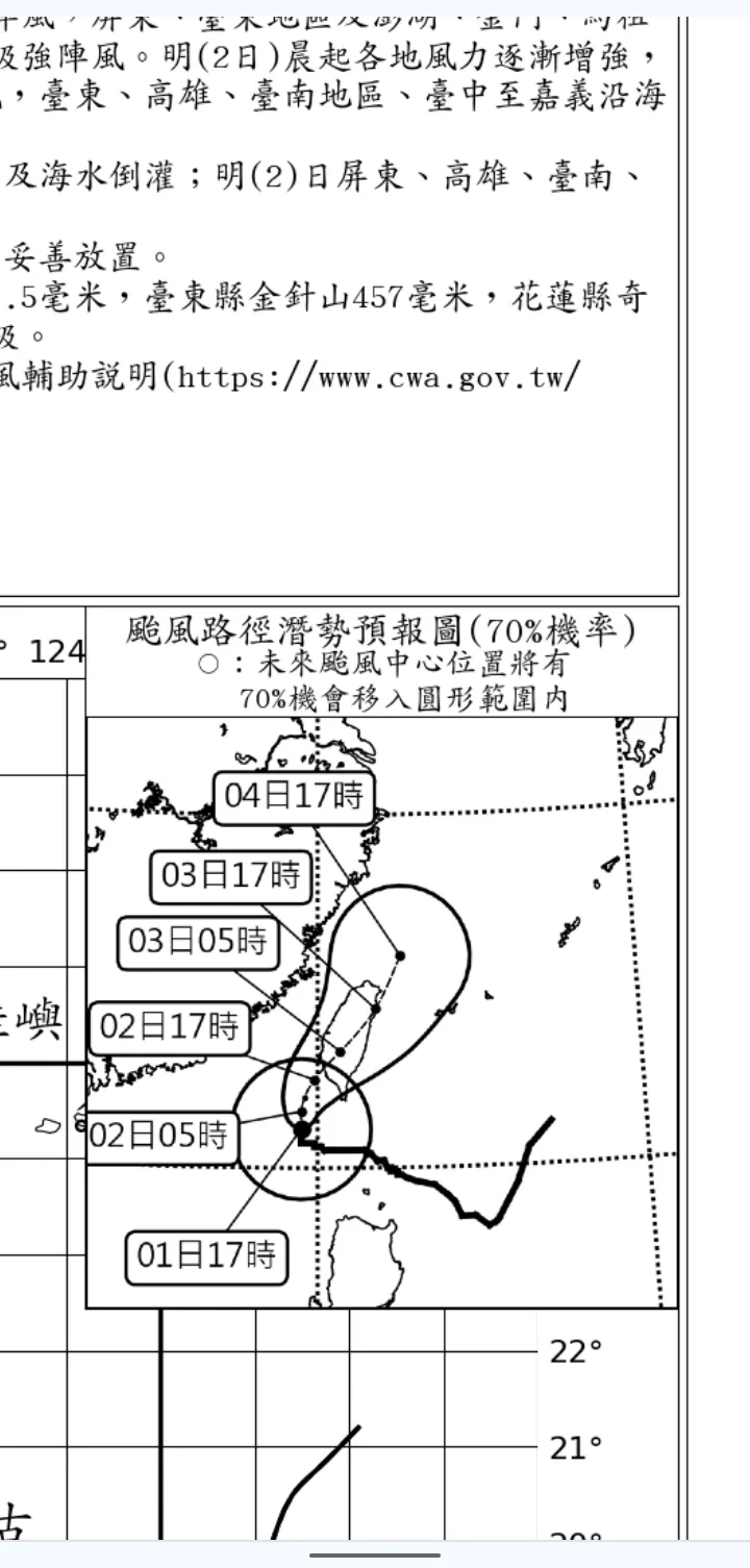 19：15的預報圖