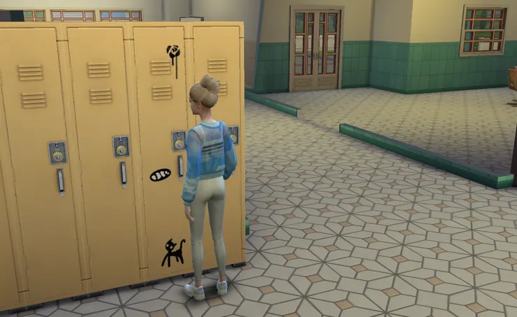 塗鴉了一下自己的櫃子 XD~