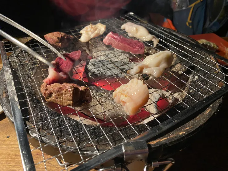 辛勞之後的烤肉有夠好吃