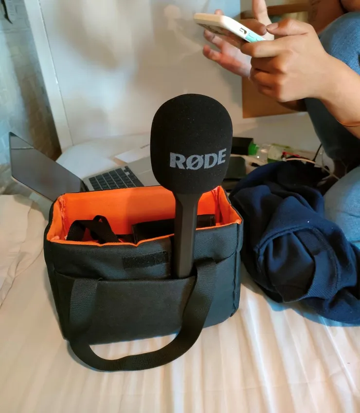 也親眼見到RODE錄音器材，好心動也喜歡，可要價五位數~~