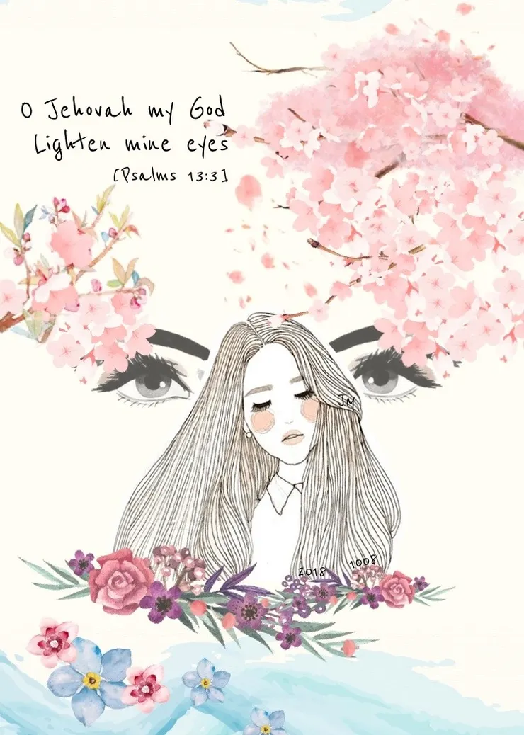 打開心靈的眼睛《詩篇13:3》。(圖以Mori手帳製作)