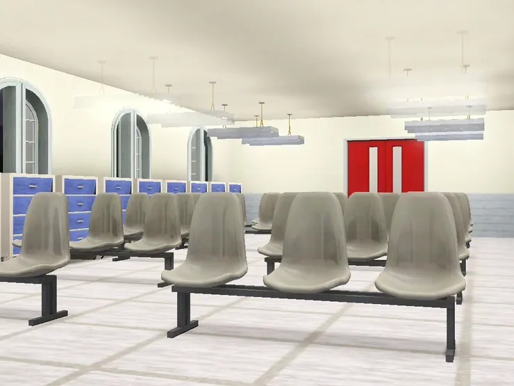 講座的座位都是這樣一排的。