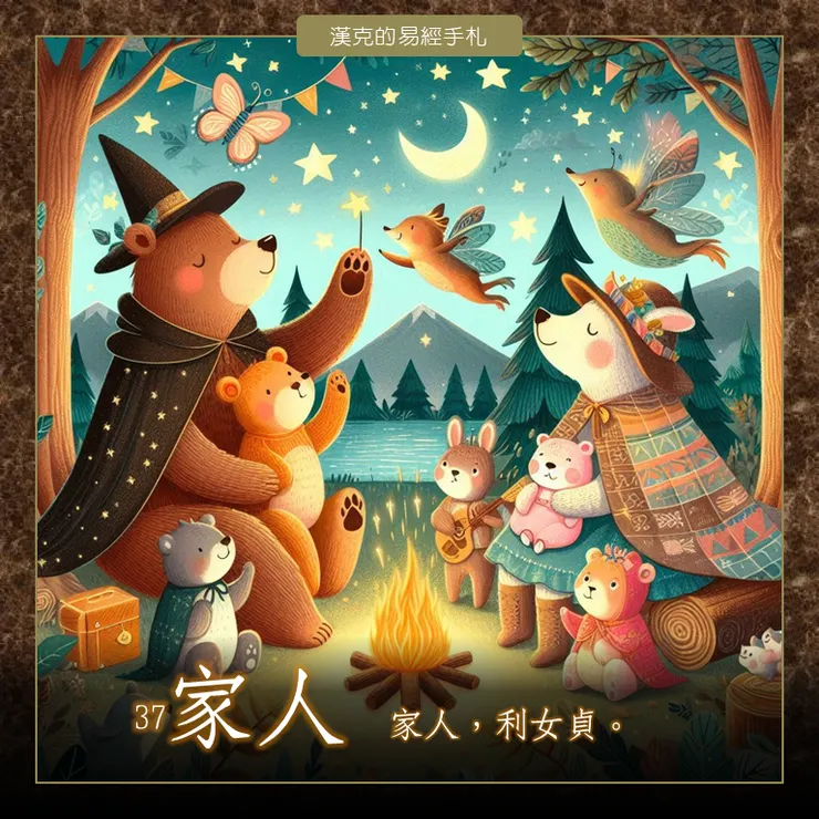 風火家人，風自火出。做個有溫度的人，言有物，而行有恆。（漢克設計，AI生成圖）