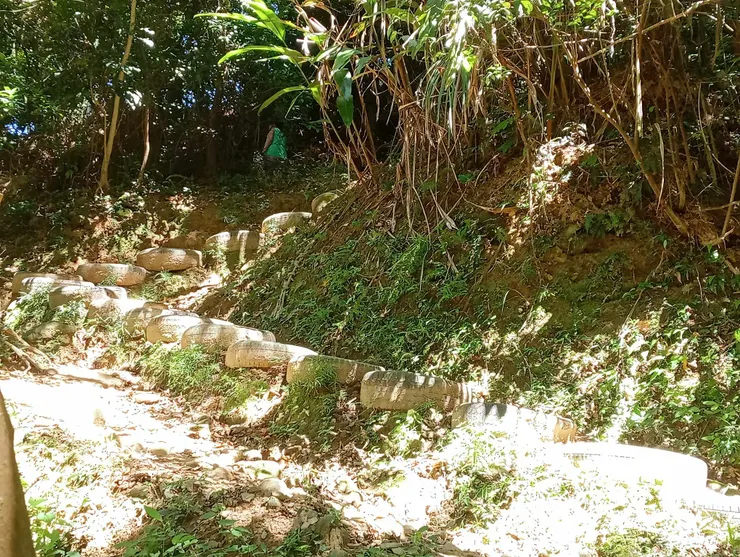 其中一處登山口,我們最後從這裡下山