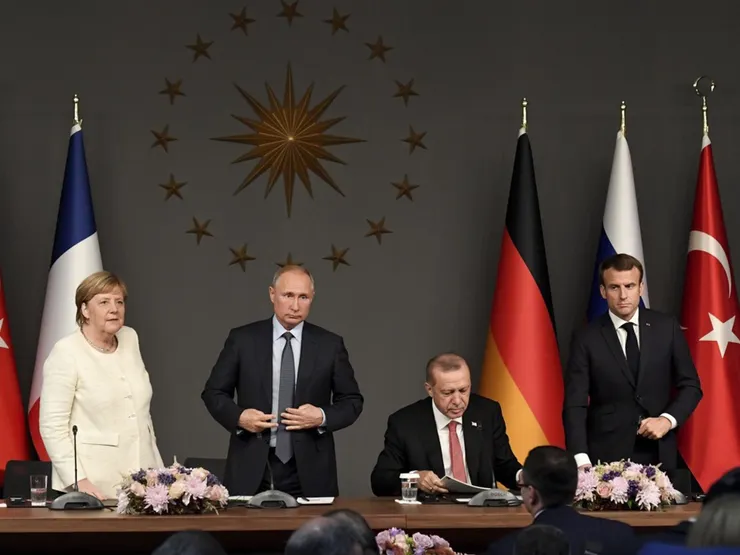 土耳其伊斯坦布爾2018年10月27日舉辦敘利亞問題土俄德法四方峰會。（VCG）