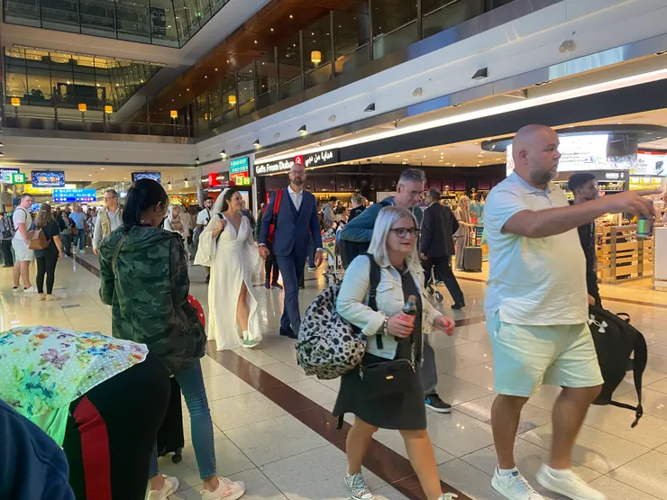 巧遇一結婚就直奔蜜月的新娘新郎