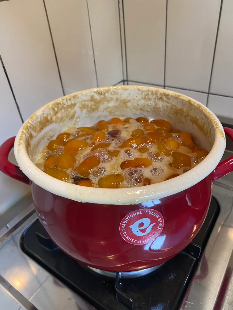 方小姐傳來的煮果醬照，我就借用了。