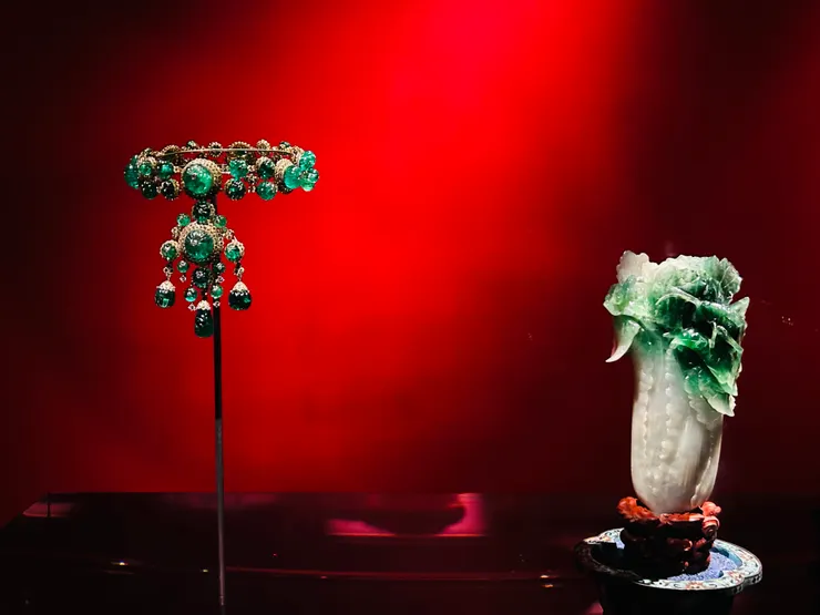 印度風格項鍊/翠玉白菜(現場拍攝)