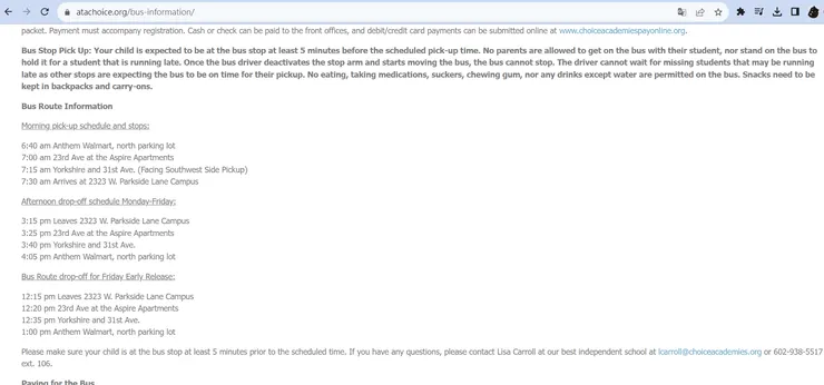 學校官網上會註明校車停靠位置及到達時間，需要可以直接線上儲值付款
