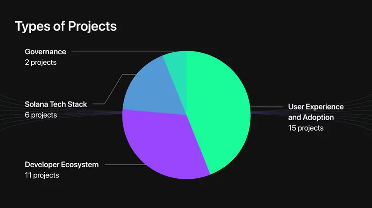 圖2 項目種類分布 Types of Projects