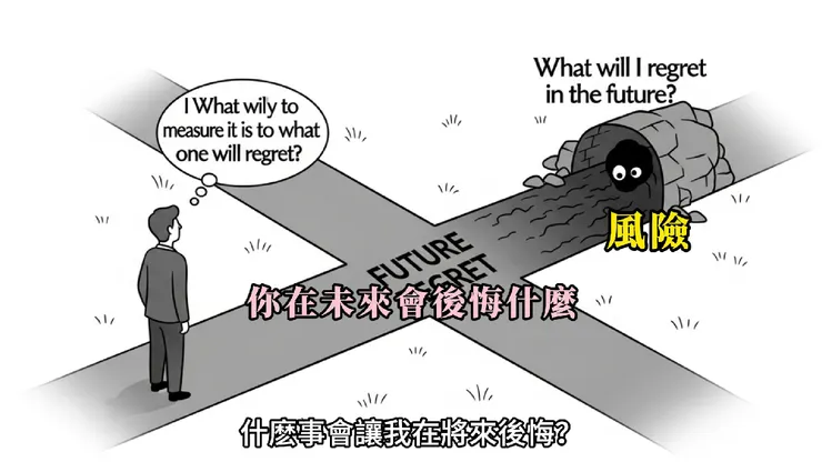 生活中的風險，是以「你在未來會後悔什麼」來定義的。
