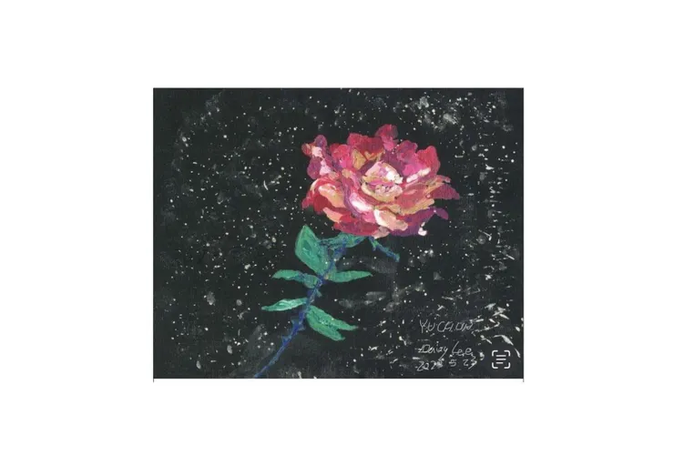 星空に咲く一輪