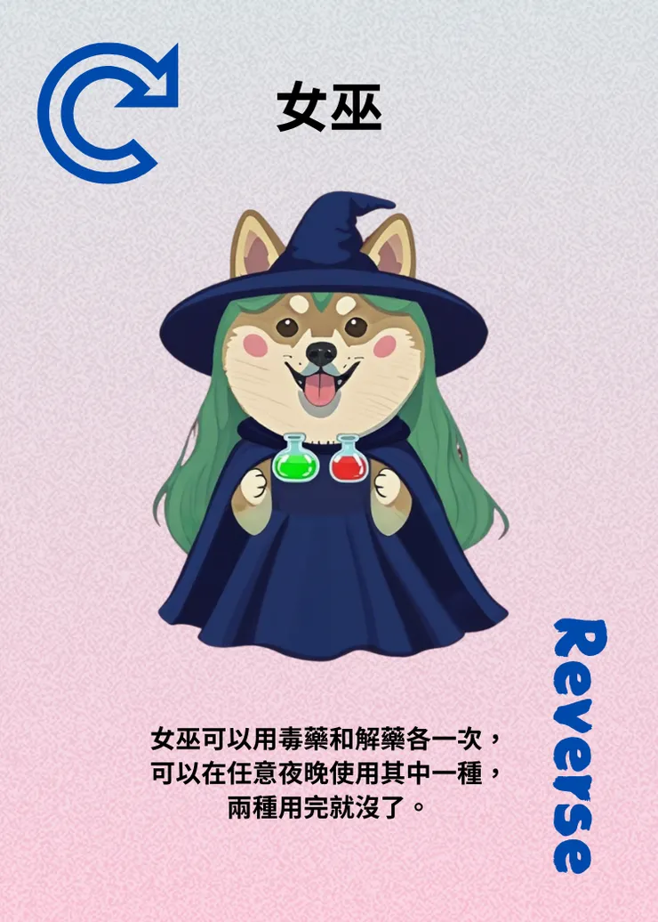 狼人殺-角色介紹-女巫