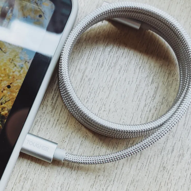 TOUGHER Type-C to C快充編織捲捲線充電線-8