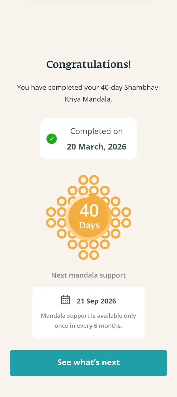 從2月9日到3月20日，每天2次，完成40天！