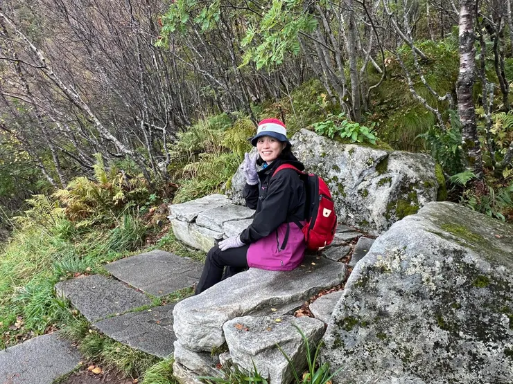 沿途設有休息區