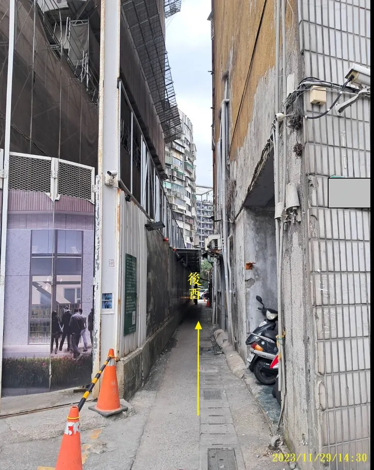 本棟建物與新建大樓巷子圖