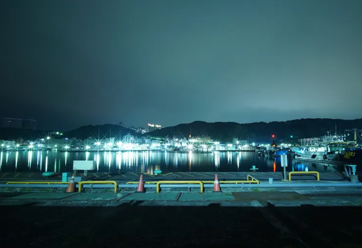八斗子漁港夜景