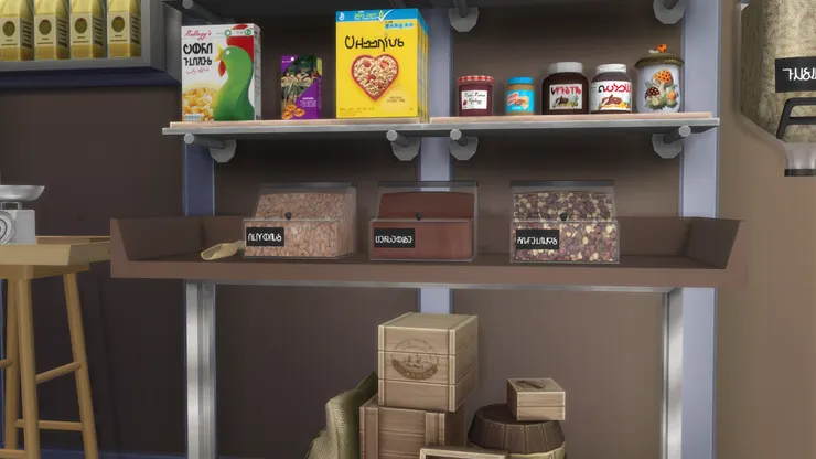 如果盒裝的穀物片不合意，也有散裝的出售。