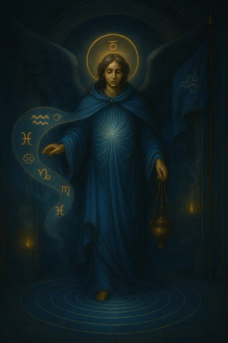 瑪艾爾（Mael）— 水象三分的大天使、第一重天之「星期一・北方」；亦列為土星之智慧靈