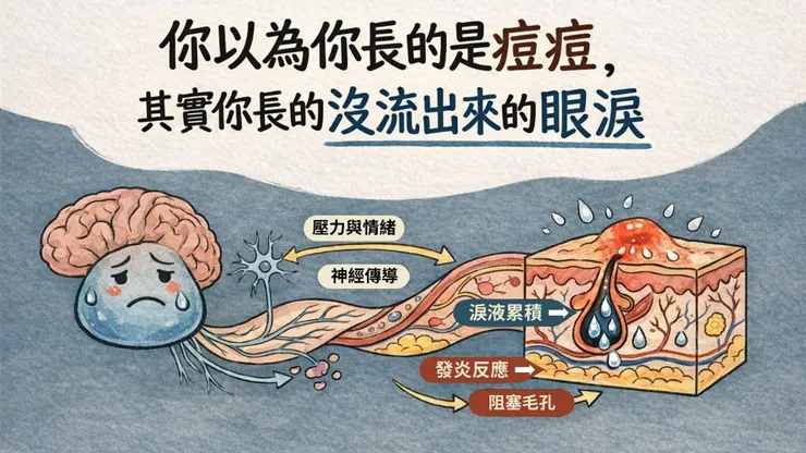 你以為你長得是痘痘，其實你長的是沒流出來的眼淚