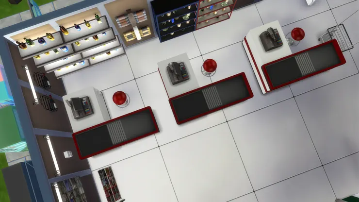 雖然不難想象，但原來俯視收銀處是這樣子的。