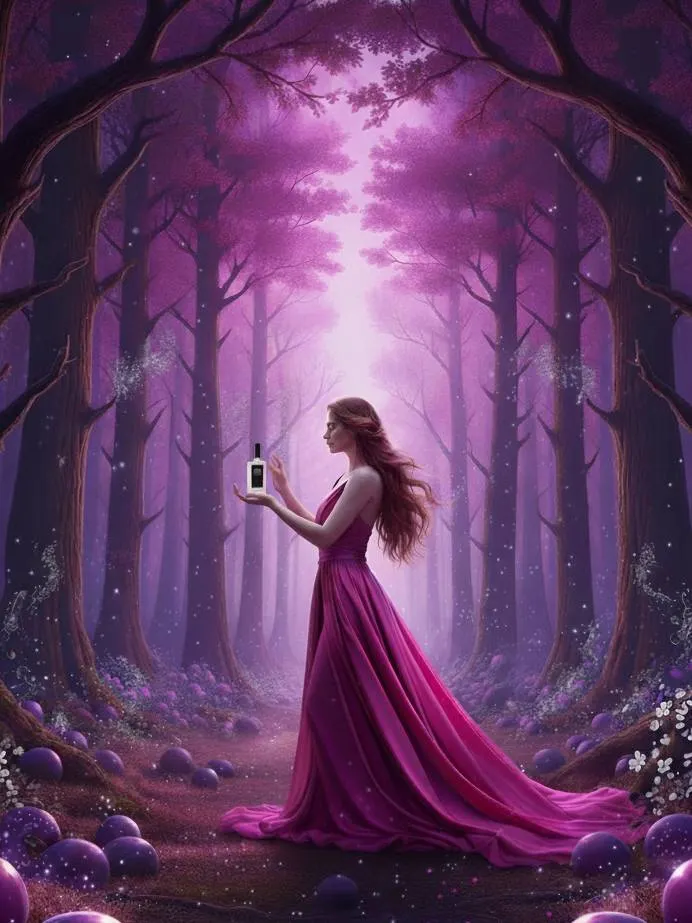 林之嫵媚的香水意象 (圖片 : AI生成)