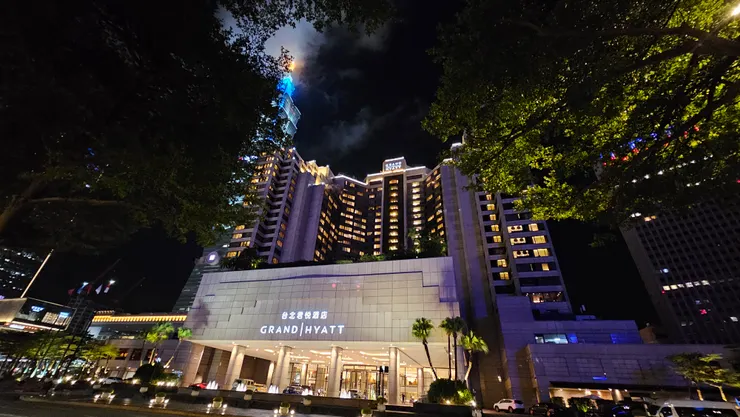 台北君悅酒店的夜景!好美!