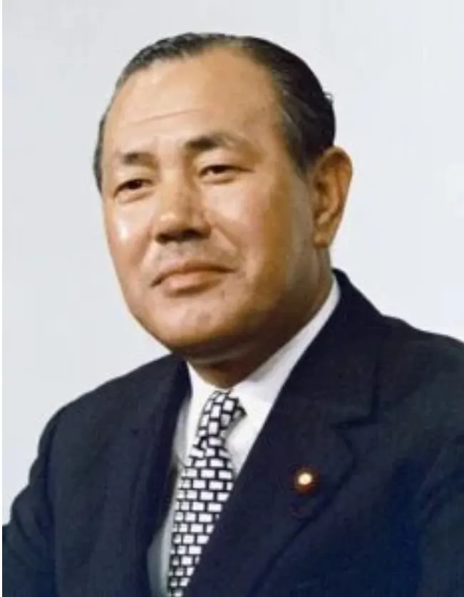 田中角榮。1972- 1974年間擔任日本內閣總理大臣（來源：維基百科