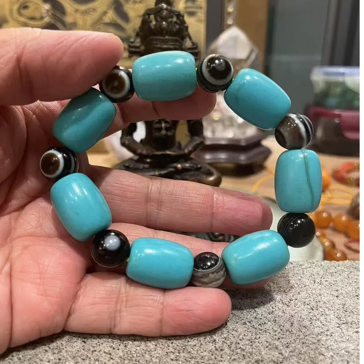 蒙古松石搭配天眼珠2