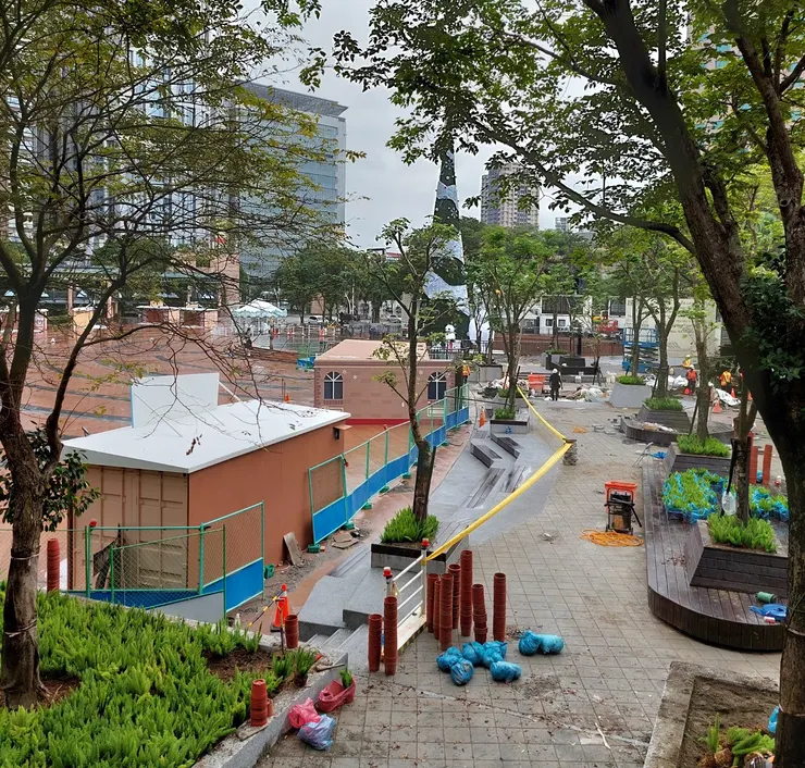 人行空間修繕示意圖(新北市府竹筍旁)