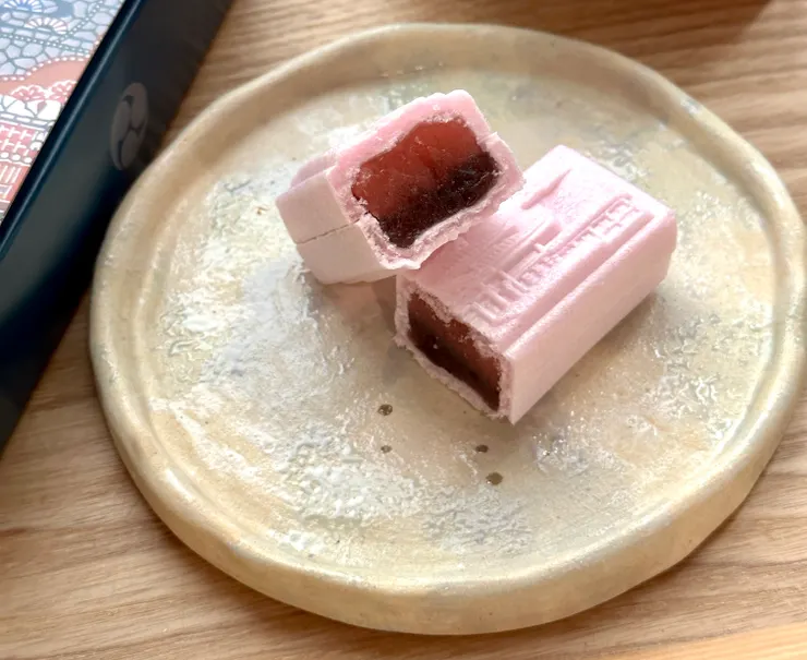 首里城最中櫻花季限定櫻花紅豆口味