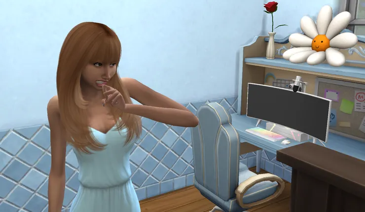 前一天玩太晚長痘痘了吼...