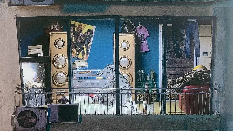 摘自書中一角，展覽時也是從這窗看進去的視角。