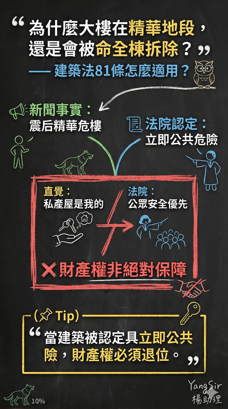 被認定危樓即應拆除