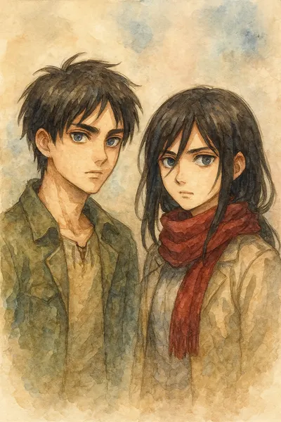 GPT5畫的艾連和米卡莎