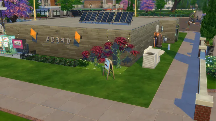 大家都知道我畫屋頂畫得不好,所以我乾脆不畫。