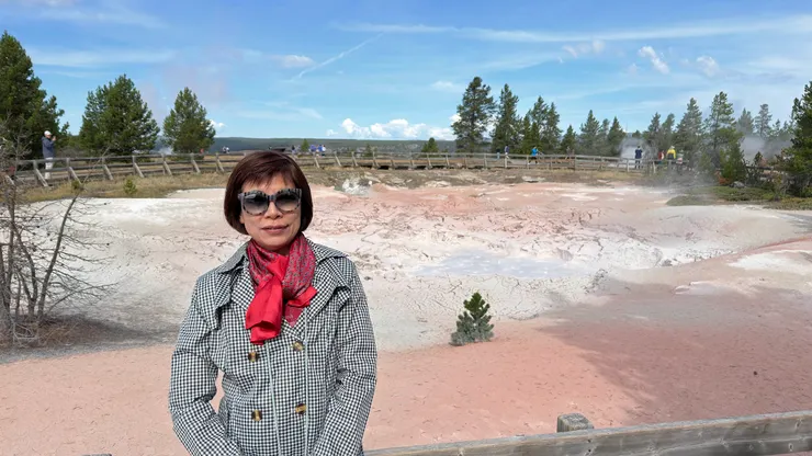 泥漿池看見冒氣泡