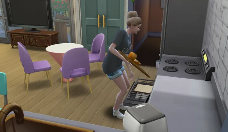 有一道圖案很好看的香蕉蜂蜜厚片~