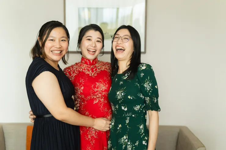 從左起分別是：我、無臂、Keira